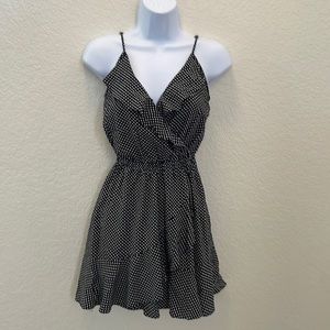 Express poka dot dress size XS